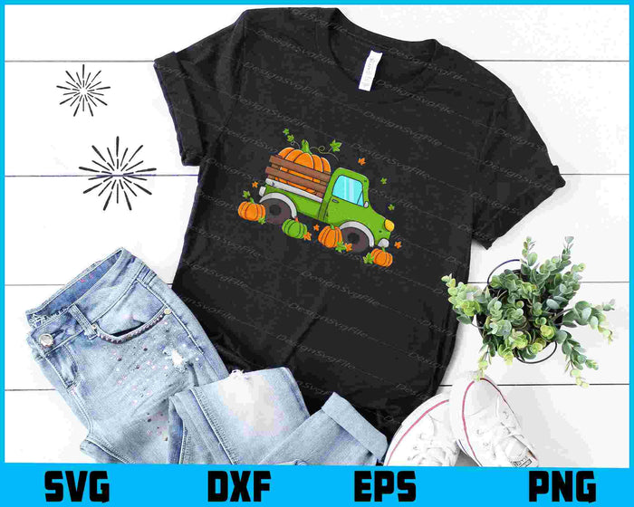 Pumpkin Dump Truck SVG