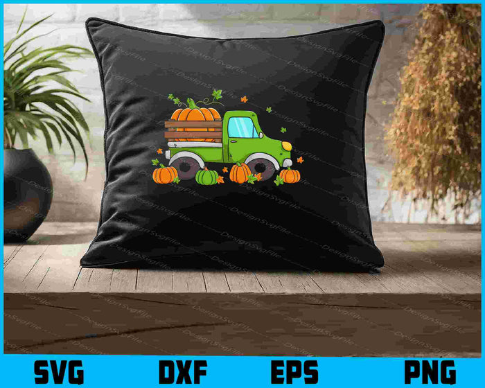 Pumpkin Dump Truck SVG