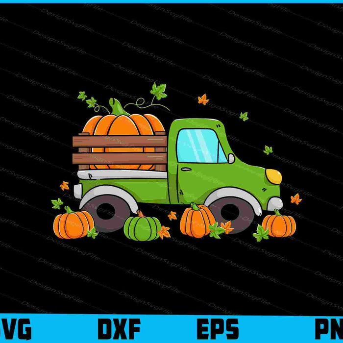 Pumpkin Dump Truck SVG
