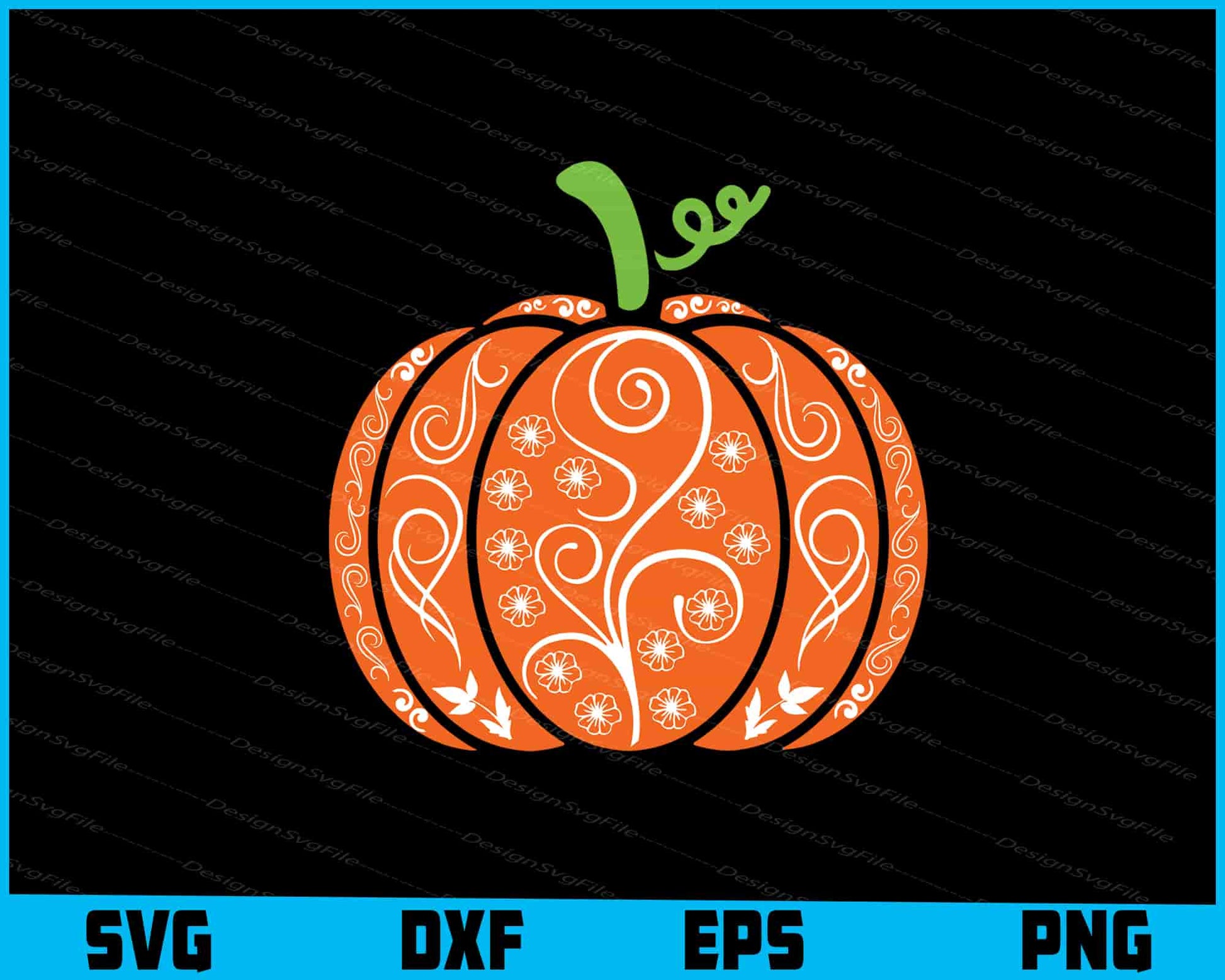 Pumpkin Fall Thanksgiving SVG PNG Digital Printable File  - Premium Cutting Files in SVG, PNG & EPS Formats - Premium SVG Cutting Files for Crafts