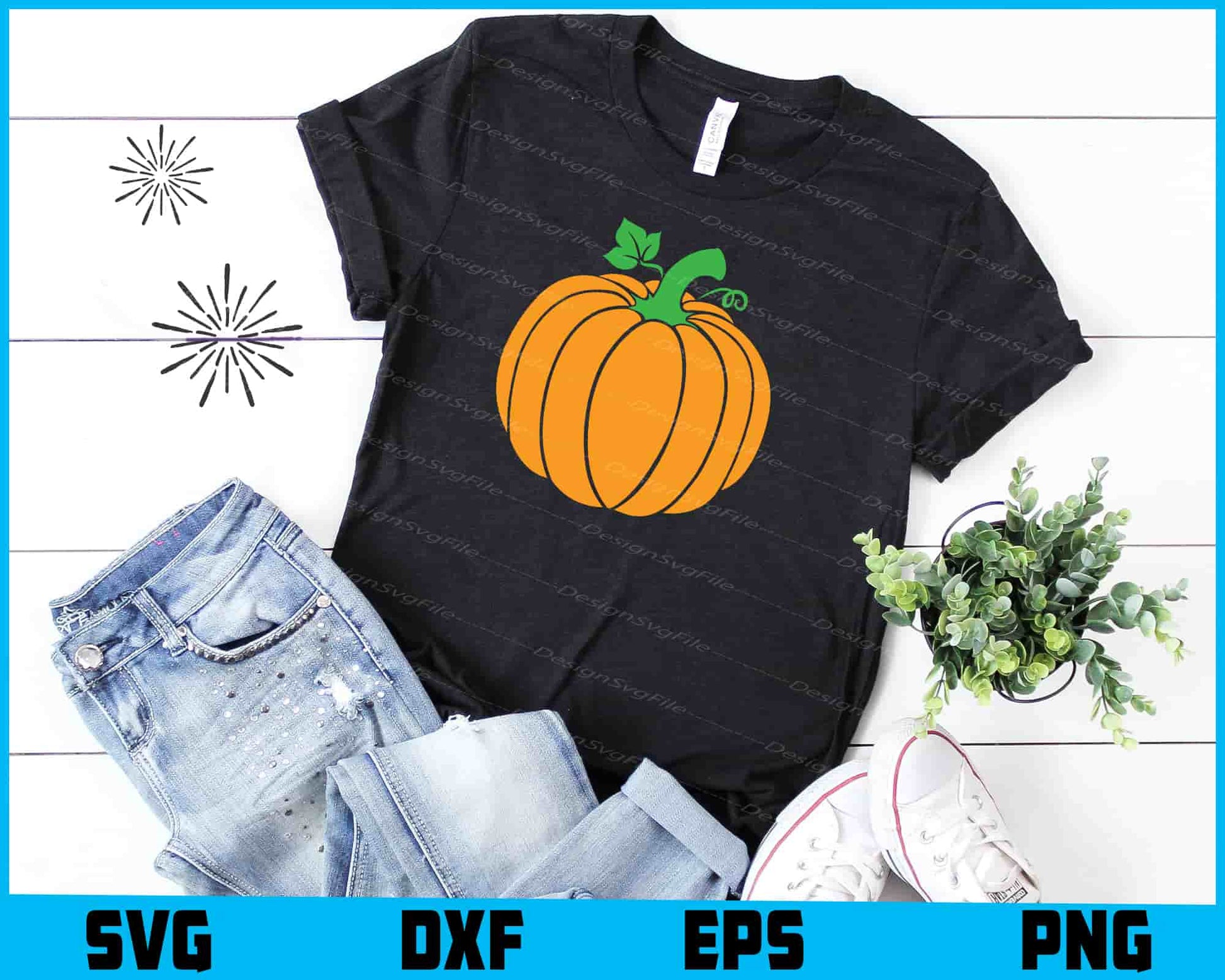 Pumpkin Fall Thanksgiving SVG PNG Digital Printable File  - Premium Cutting Files in SVG, PNG & EPS Formats - Premium SVG Cutting Files for Crafts