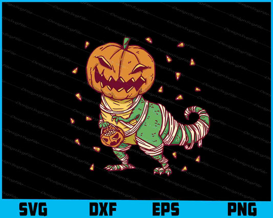 Pumpkin T-rex Halloween