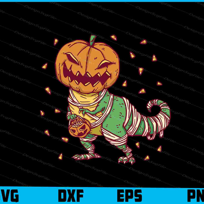 Pumpkin T-rex Halloween