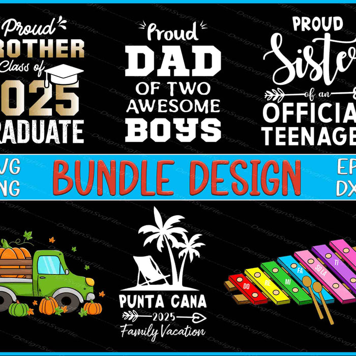 Pumpkin Truck Bundle SVG, Music PNG Bundle Dad Gift