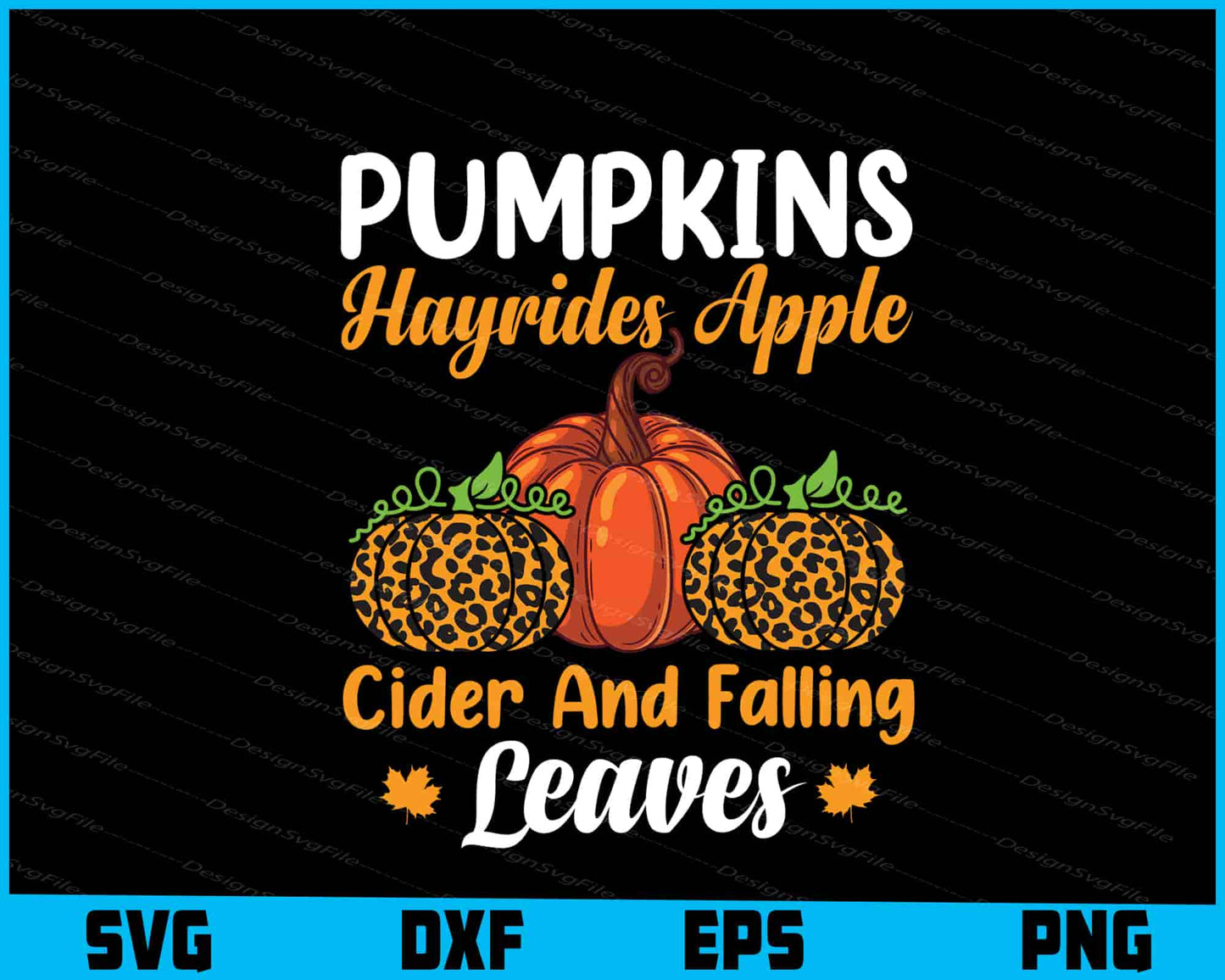 Pumpkins Hayribes Applecider & Falling SVG PNG Digital Printable File  - Premium Cutting Files in SVG, PNG & EPS Formats - Premium SVG Cutting Files for Crafts