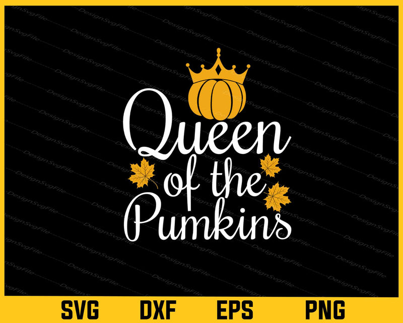 Queen of Pumpkins Halloween svg
