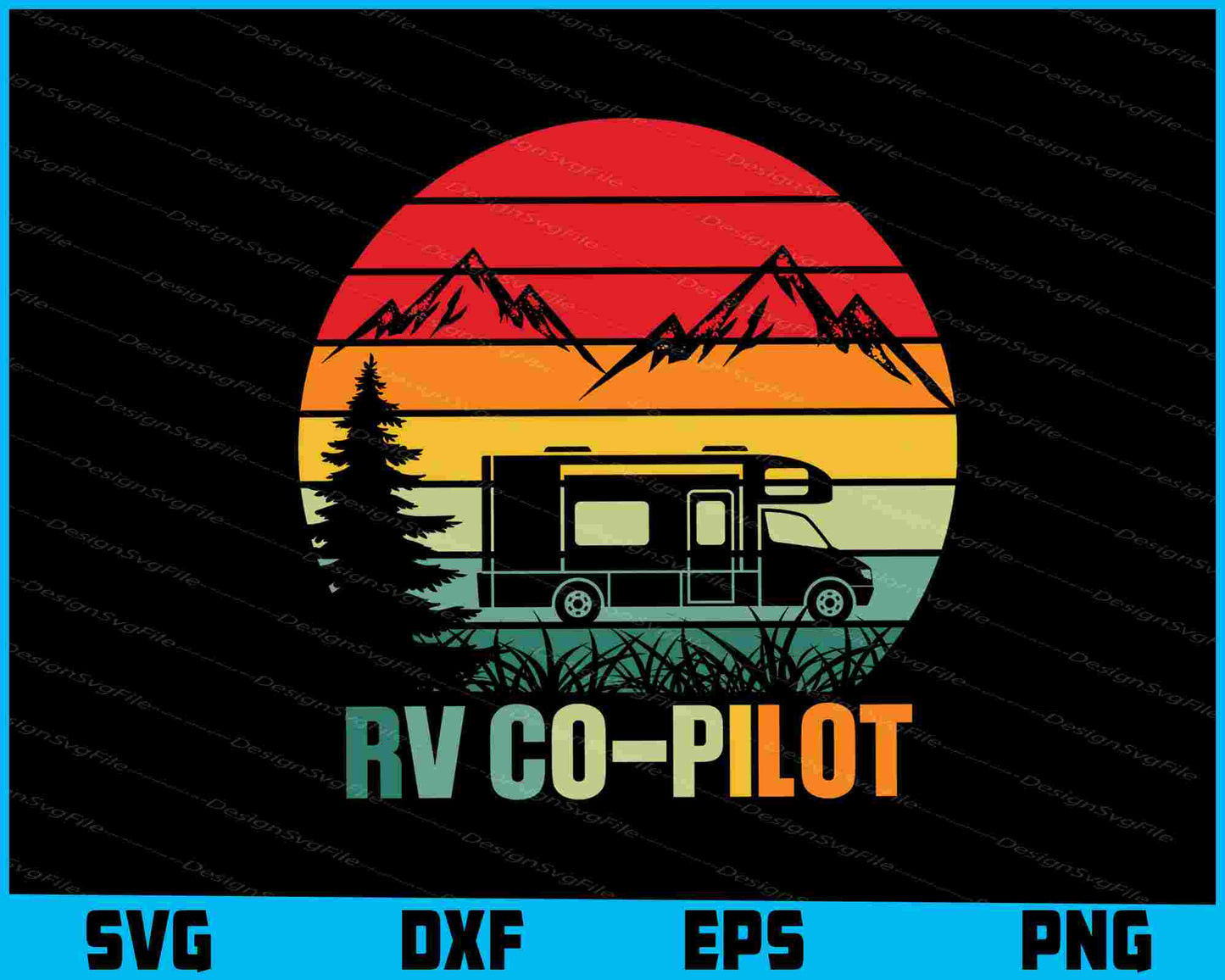 RV Co-Pilot Camping SVG