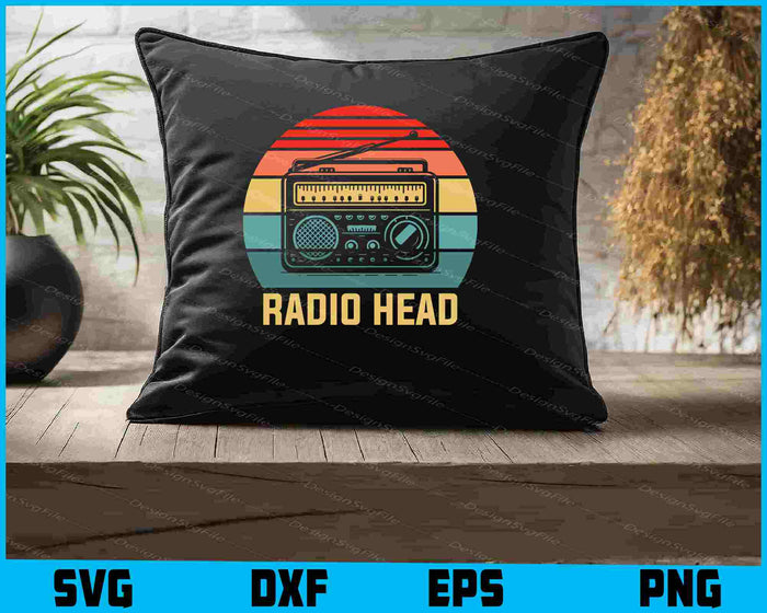 Radio Head Retro Vintage SVG
