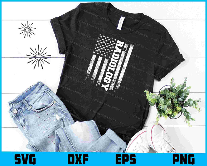Radiology American Flag SVG
