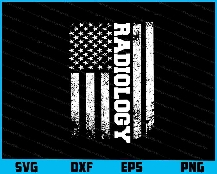 Radiology American Flag SVG