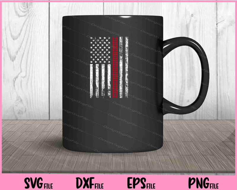 Railway USA flag 4th of July mug