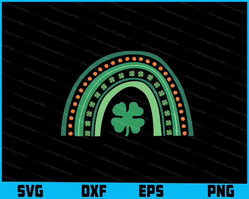 Rainbow St-patricks Day SVG