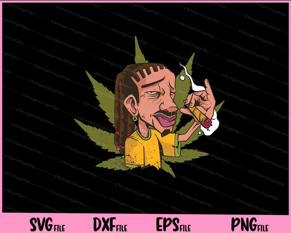 Rastafari Smoking Funny svg