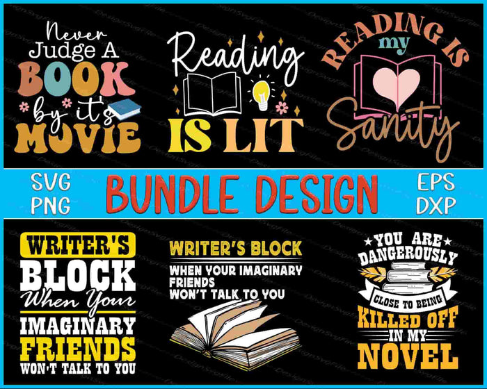 Reading Bundle SVG Loves Book PNG
