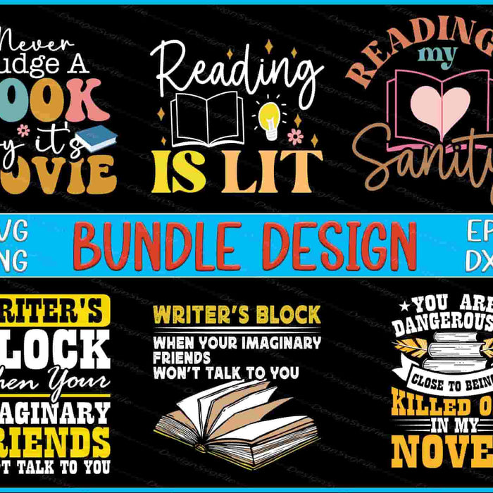 Reading Bundle SVG Loves Book PNG