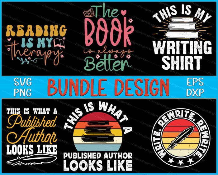 Reading Bundle SVG Published PNG