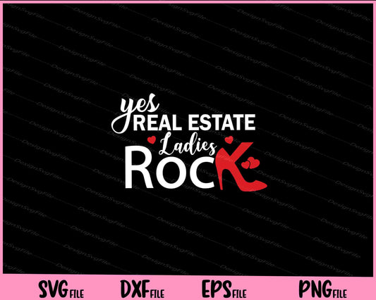 Real Estate Ladies Rock Svg Cutting Printable Files  - Premium Cutting Files in SVG, PNG & EPS Formats - Premium SVG Cutting Files for Crafts