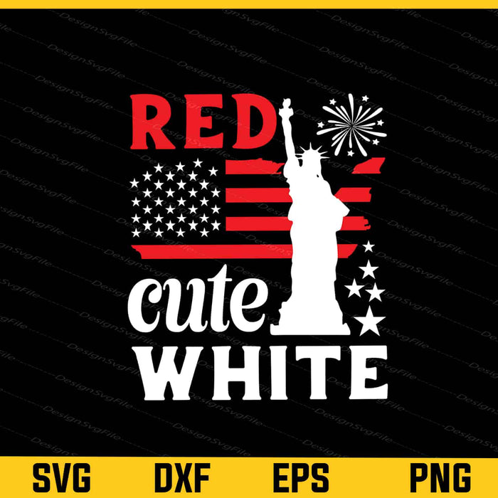 Red White Blue Cute 4th of July Svg Cutting Printable File  - Premium Cutting Files in SVG, PNG & EPS Formats - Premium SVG Cutting Files for Crafts