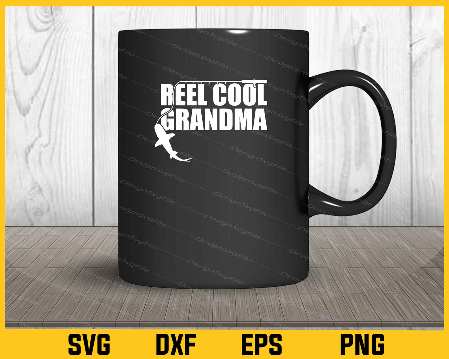 Reel Cool Grandma Fishing Svg Cutting Printable File  - Premium Cutting Files in SVG, PNG & EPS Formats - Premium SVG Cutting Files for Crafts