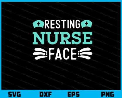 Resting Nurse Face Svg Cutting Printable File  - Premium Cutting Files in SVG, PNG & EPS Formats - Premium SVG Cutting Files for Crafts