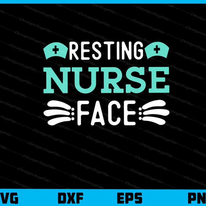 Resting Nurse Face Svg Cutting Printable File  - Premium Cutting Files in SVG, PNG & EPS Formats - Premium SVG Cutting Files for Crafts