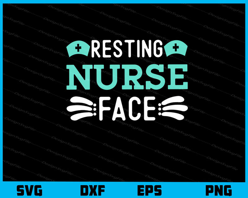 Resting Nurse Face svg