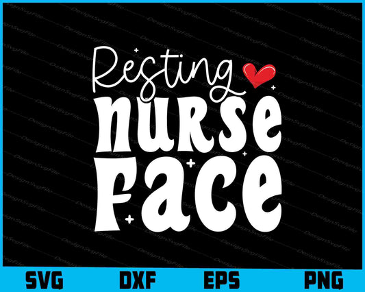 Resting Nurse Face SVG