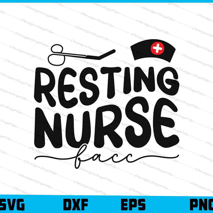 Resting Nurse Face SVG