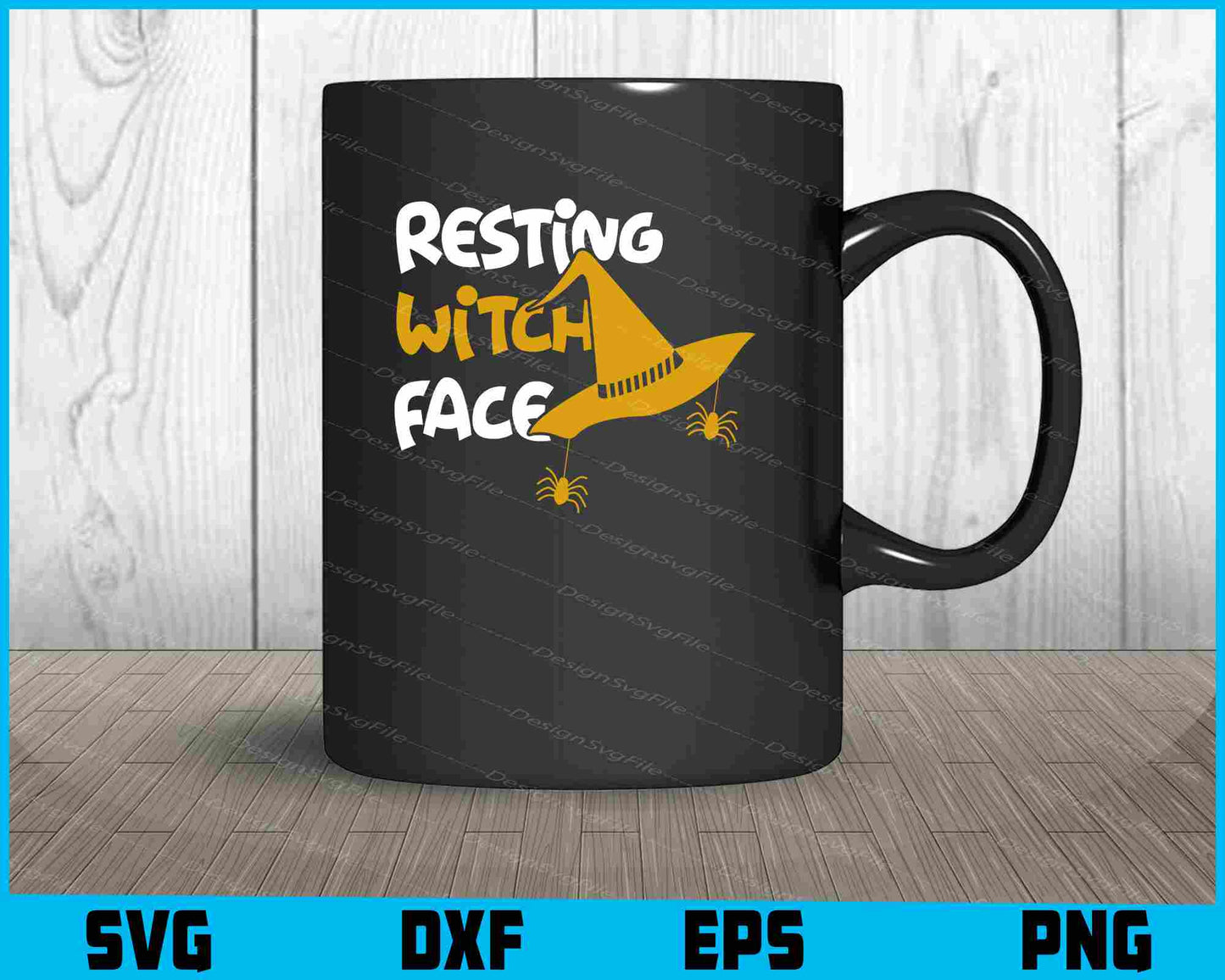 Resting Witch Face Halloween Svg, Png Design, Funny Quotes cut files  - Premium Cutting Files in SVG, PNG & EPS Formats - Premium SVG Cutting Files for Crafts