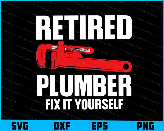Collection of plumber-themed designs with text and graphics on a black background.