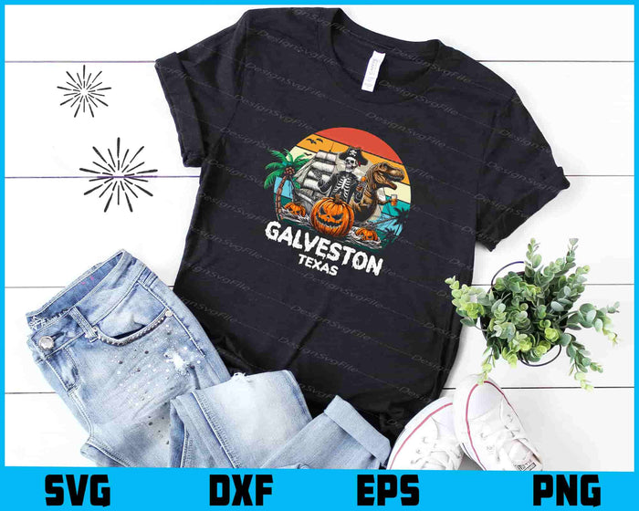 Retro Galveston Texas SVG, Texas Beach SVG, Halloween PNG