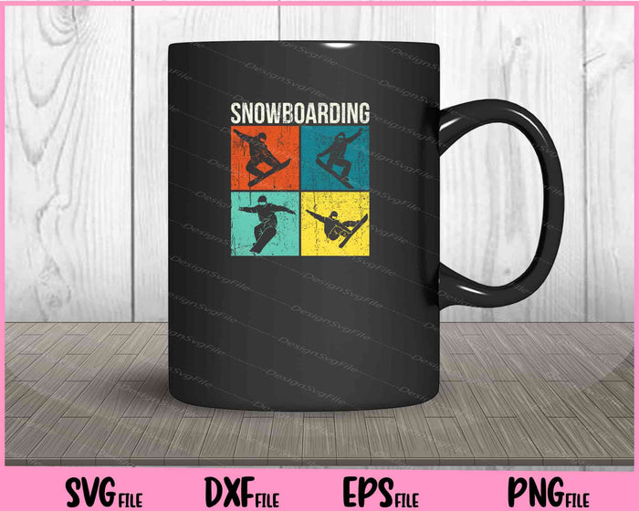 Retro Snowboard and Snowboarding Svg Cutting Printable Files  - Premium Cutting Files in SVG, PNG & EPS Formats - Premium SVG Cutting Files for Crafts