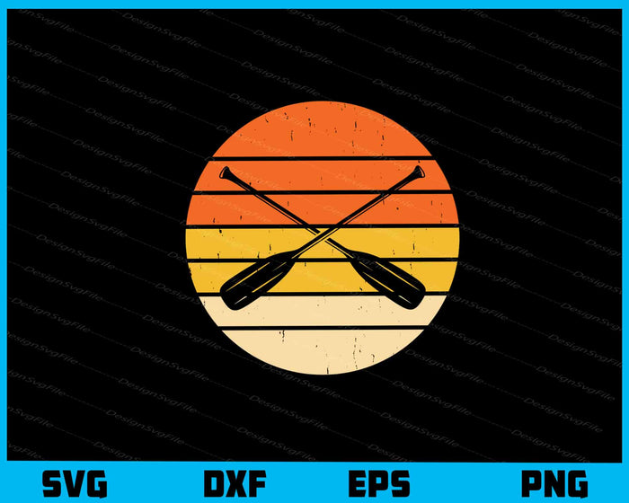 Retro Vintage Rafting Svg Cutting Printable File  - Premium Cutting Files in SVG, PNG & EPS Formats - Premium SVG Cutting Files for Crafts