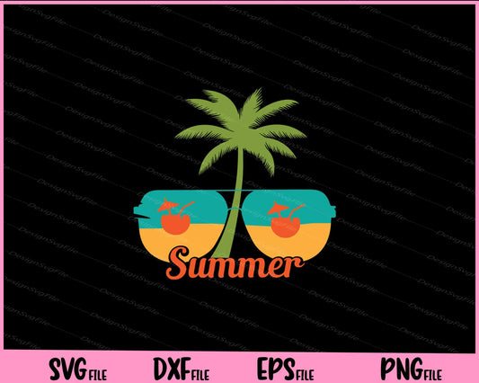 Retro Vintage Summer Svg Cutting Printable Files  - Premium Cutting Files in SVG, PNG & EPS Formats - Premium SVG Cutting Files for Crafts