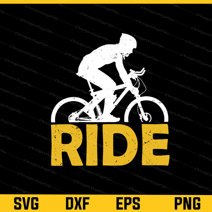 Ride Cycling Svg Cutting Printable File  - Premium Cutting Files in SVG, PNG & EPS Formats - Premium SVG Cutting Files for Crafts