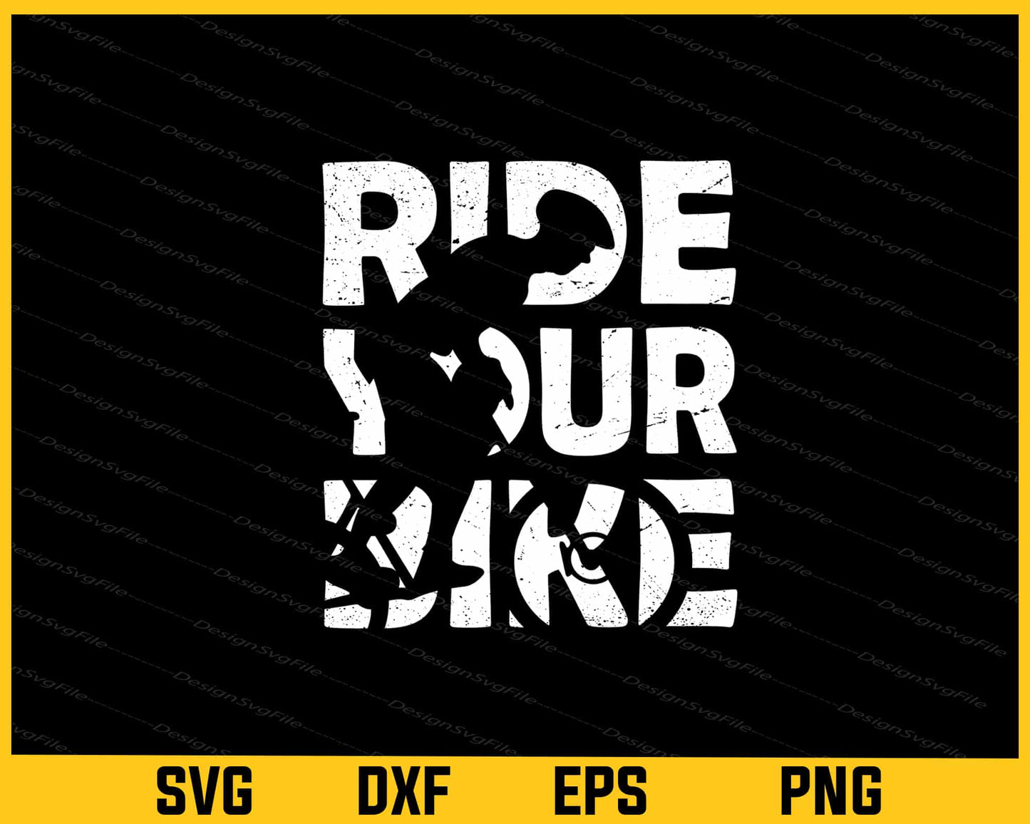 Ride Your Bike Svg Cutting Printable File  - Premium Cutting Files in SVG, PNG & EPS Formats - Premium SVG Cutting Files for Crafts