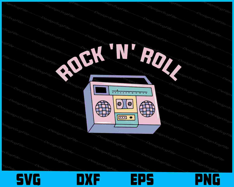 Rock 'N' Roll SVG, Radio SVG