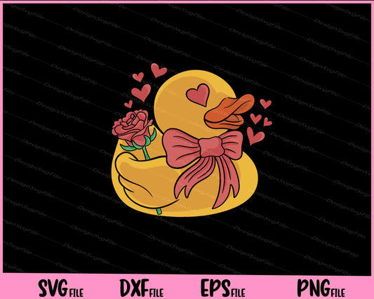 Rubber Duck Happy Valentines Day Svg Cutting Printable Files  - Premium Cutting Files in SVG, PNG & EPS Formats - Premium SVG Cutting Files for Crafts