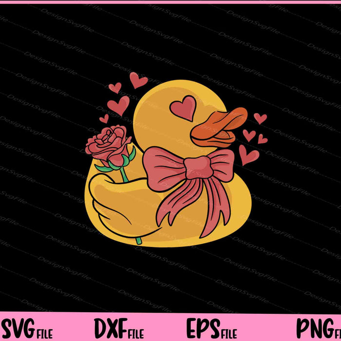 Rubber Duck Happy Valentines Day Svg Cutting Printable Files  - Premium Cutting Files in SVG, PNG & EPS Formats - Premium SVG Cutting Files for Crafts