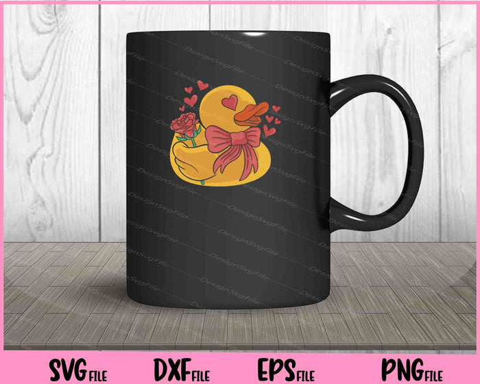 Rubber Duck Happy Valentines Day Svg Cutting Printable Files  - Premium Cutting Files in SVG, PNG & EPS Formats - Premium SVG Cutting Files for Crafts