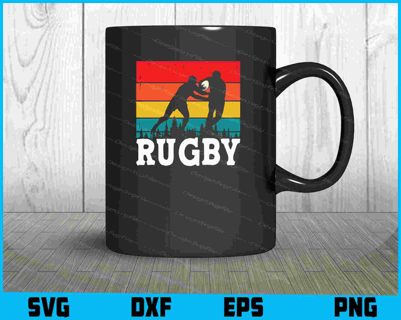 Rugby Player Vintage Retro