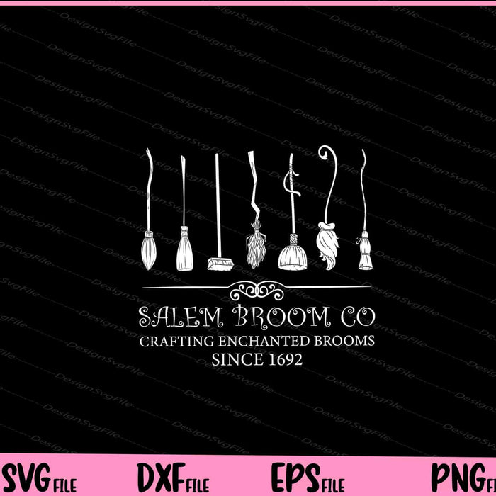 Salem Broom co crafting enchanted brooms Svg Cutting Printable Files  - Premium Cutting Files in SVG, PNG & EPS Formats - Premium SVG Cutting Files for Crafts