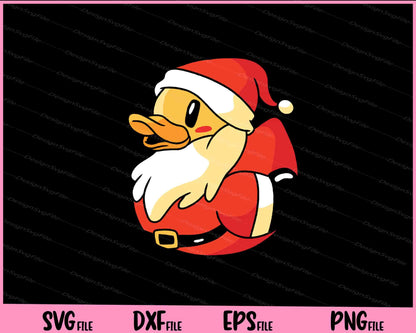 Santa Rubber Duck Christmas Svg Cutting Printable Files  - Premium Cutting Files in SVG, PNG & EPS Formats - Premium SVG Cutting Files for Crafts