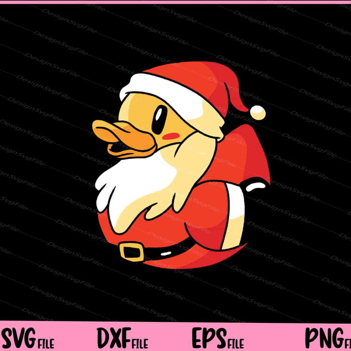 Santa Rubber Duck Christmas Svg Cutting Printable Files  - Premium Cutting Files in SVG, PNG & EPS Formats - Premium SVG Cutting Files for Crafts
