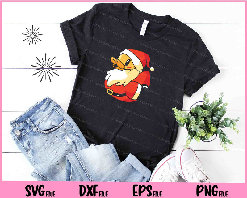 Santa Rubber Duck Christmas Svg Cutting Printable Files  - Premium Cutting Files in SVG, PNG & EPS Formats - Premium SVG Cutting Files for Crafts