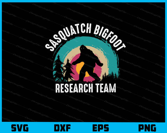 Sasquatch Bigfoot Research Team Svg Cutting Printable File  - Premium Cutting Files in SVG, PNG & EPS Formats - Premium SVG Cutting Files for Crafts