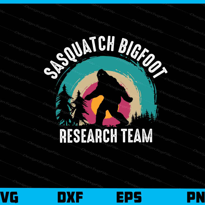 Sasquatch Bigfoot Research Team Svg Cutting Printable File  - Premium Cutting Files in SVG, PNG & EPS Formats - Premium SVG Cutting Files for Crafts