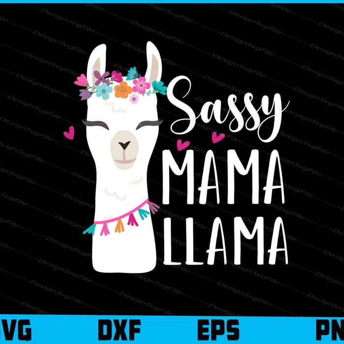 Sassy Mama Llama SVG, Animals PNG