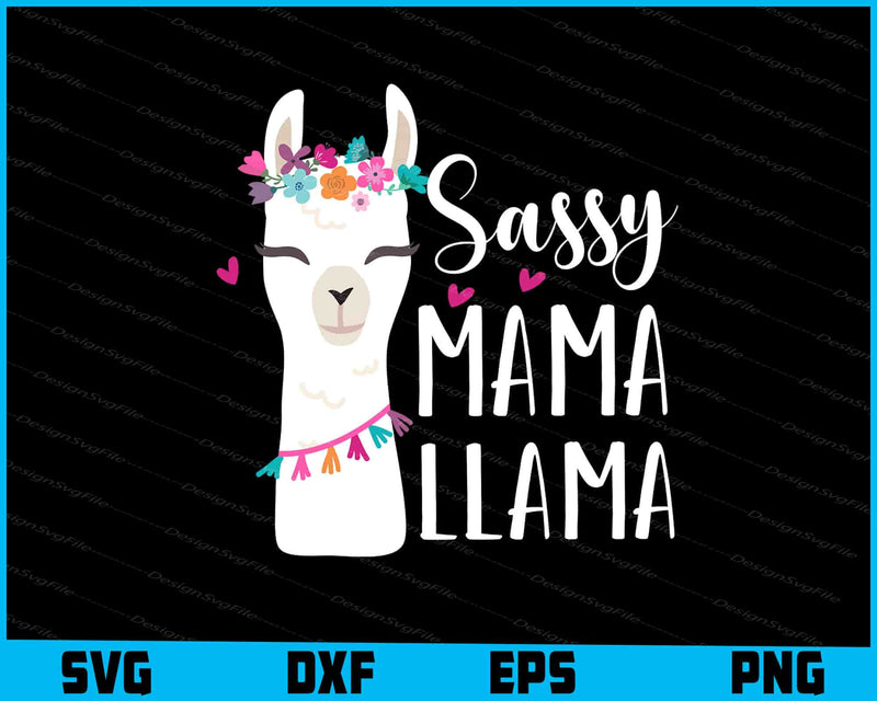 Sassy Mama Llama SVG, Animals PNG