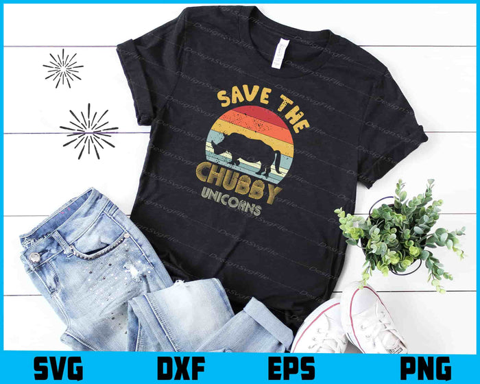 Save The Chubby Unicorns SVG